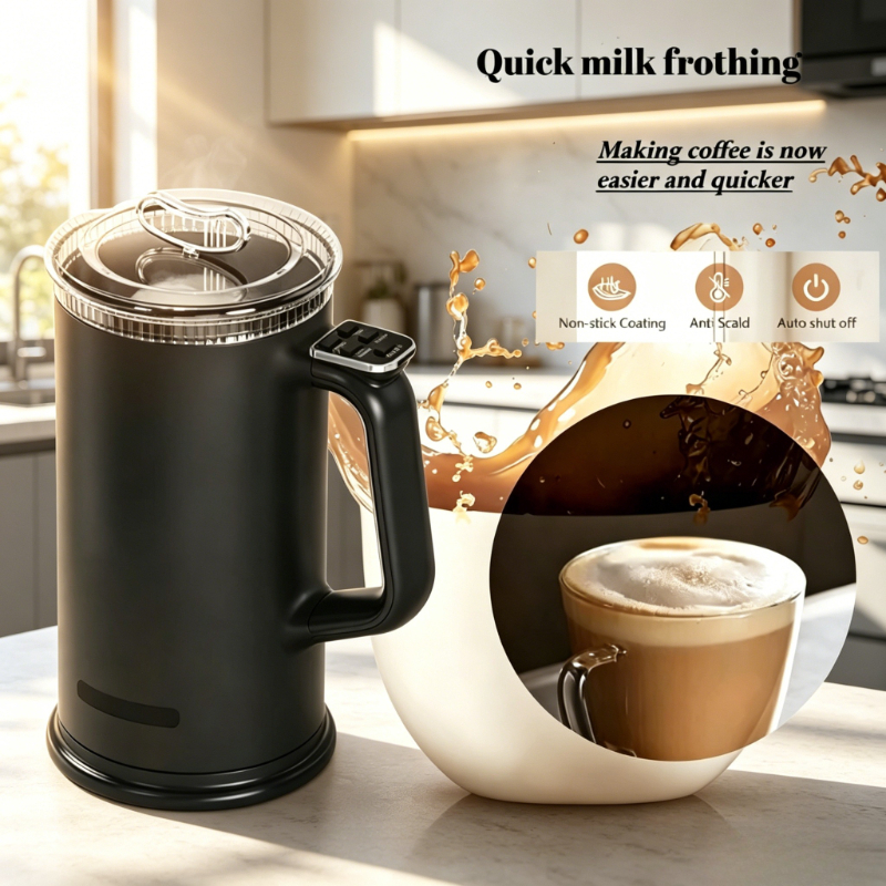 Kitchen Baking Ideas - Foamer 4-in-1 Stainless Steel Electric Milk