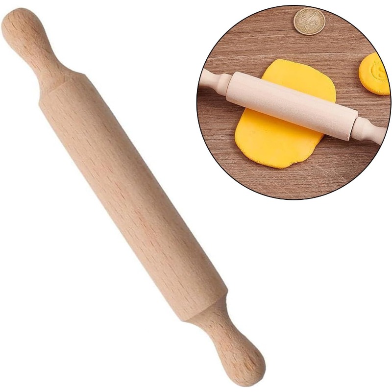Baking Kitchen Kids - Wooden Mini Rolling Pin for Kids