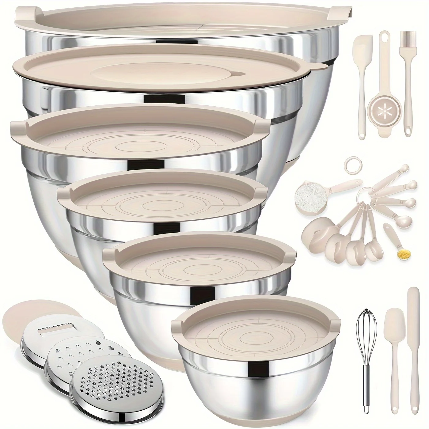 Kitchen Baking Bowls - Set of Mixing Bowls Made of