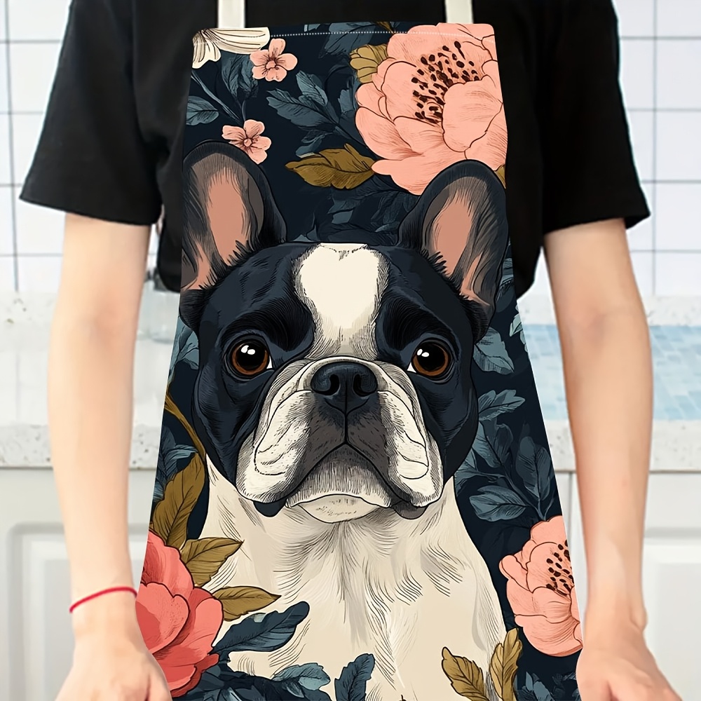 French Bulldog Floral Apron -  - Kitchen Baking Ideas recensie en prijs