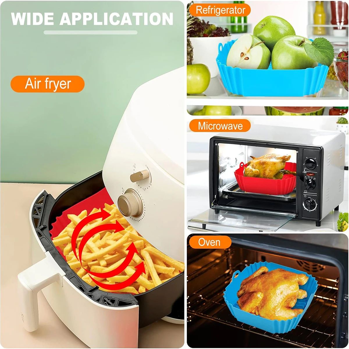 Air Fryer Silicone Liners Pot  - Kitchen Baking Oven recensie en prijs