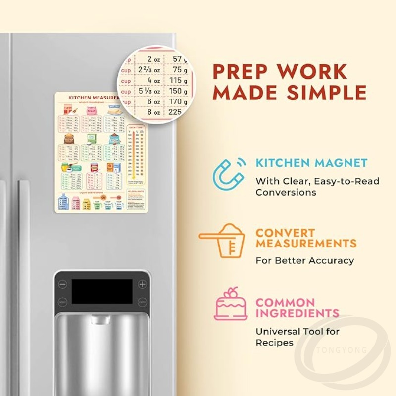 Kitchen Conversion Chart Magne - Kitchen Baking Conversion Chart recensie en prijs
