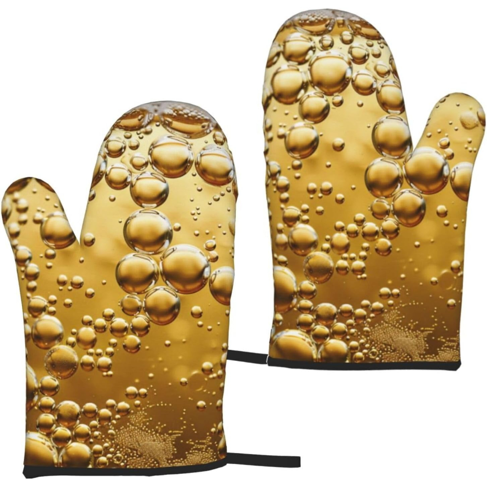 Beer Bubble Printed Oven Mitts - Kitchen Baking Ideas recensie en prijs