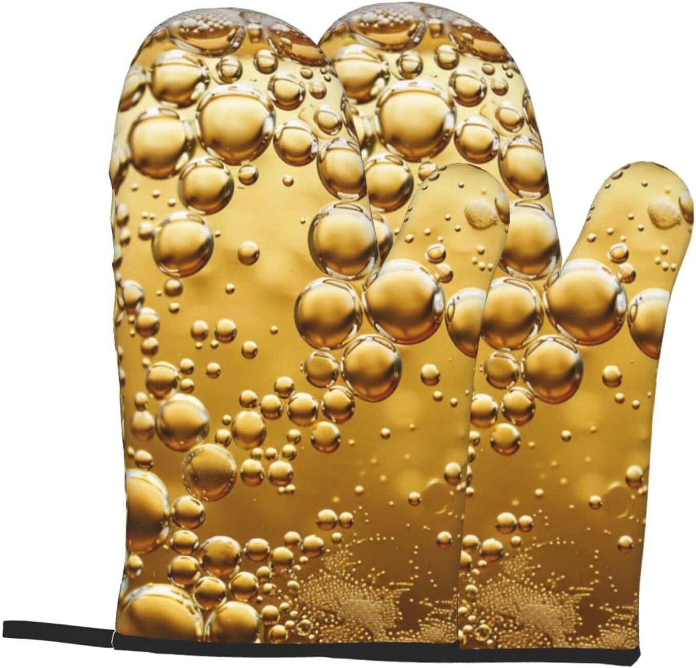 Beer Bubble Printed Oven Mitts - Kitchen Baking Ideas recensie en prijs