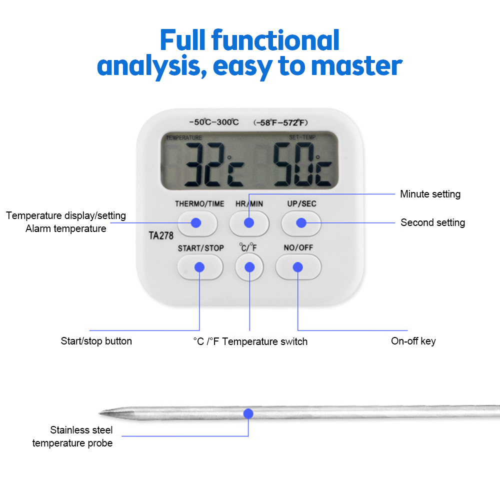 TA278 Digital Kitchen Thermome - Kitchen With Baking Station recensie en prijs
