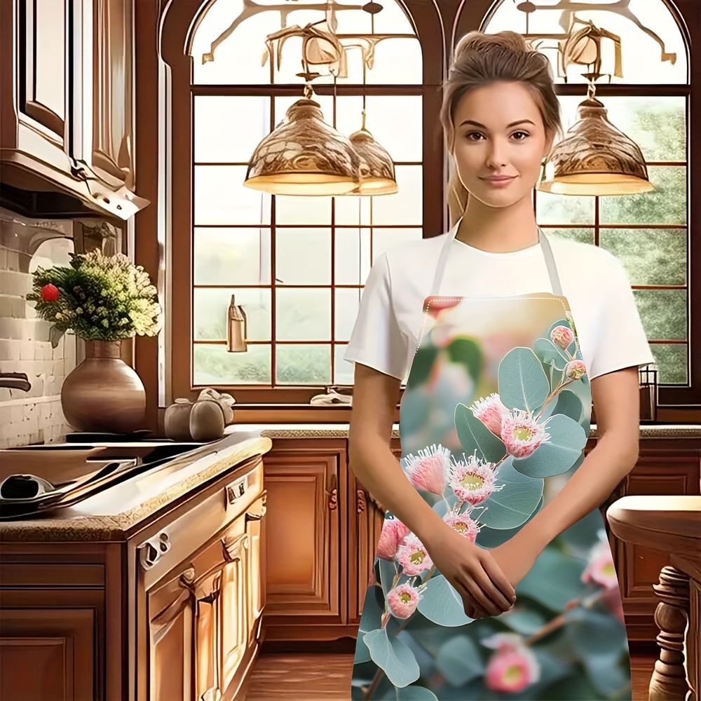 1pc Linen Apron Eucalyptus Flo - Kitchen Baking Ideas recensie en prijs