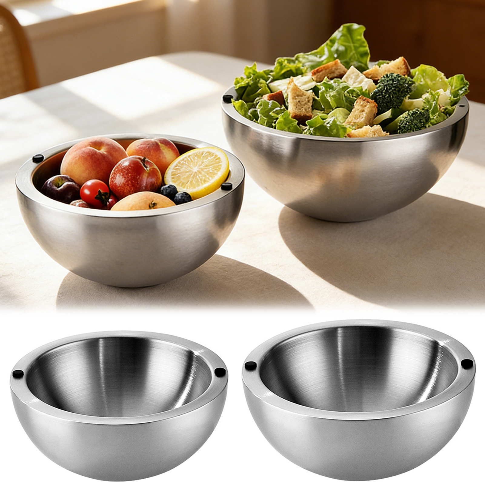 304 Thickened Salad Mixing Bow - Kitchen Baking Bowls recensie en prijs