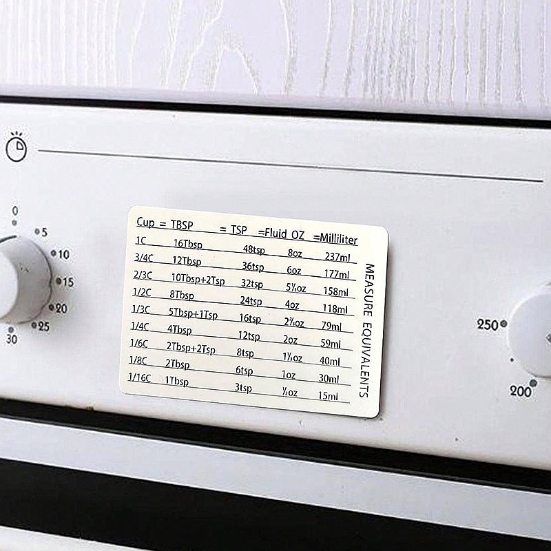 Kitchen Baking Magnetic Measur - Kitchen Baking Conversion Chart recensie en prijs