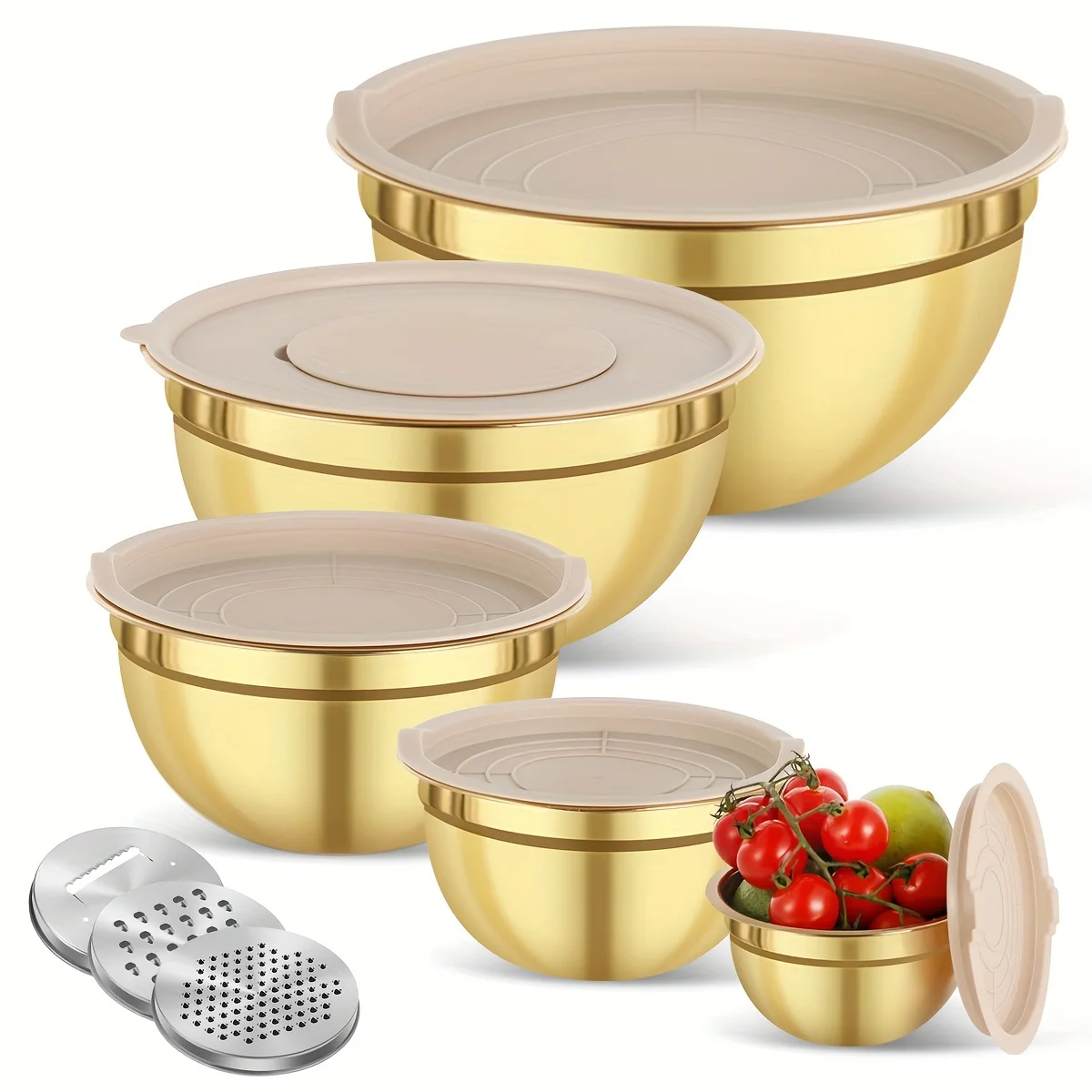 10-piece gold stainless steel  - Kitchen Baking Bowls recensie en prijs