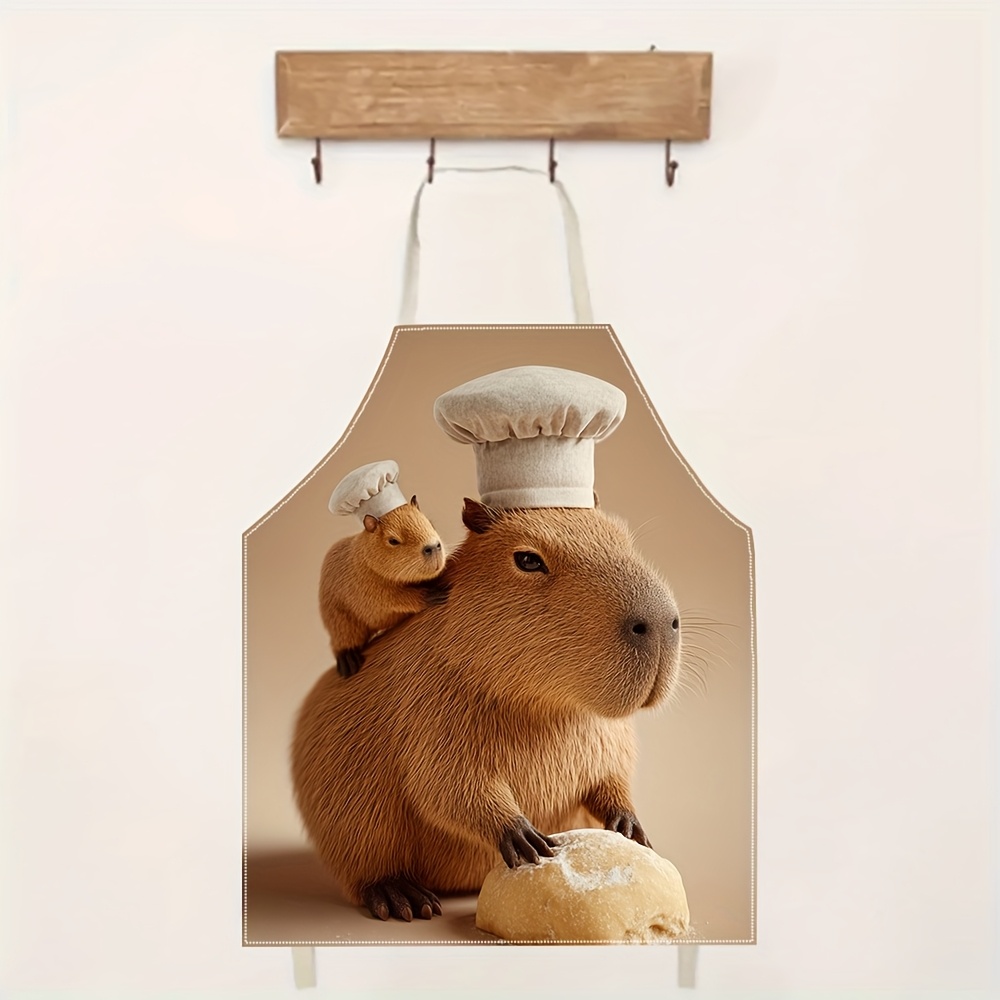 1pc Cute Capybara Chef Apron F - Kitchen Baking Ideas recensie en prijs