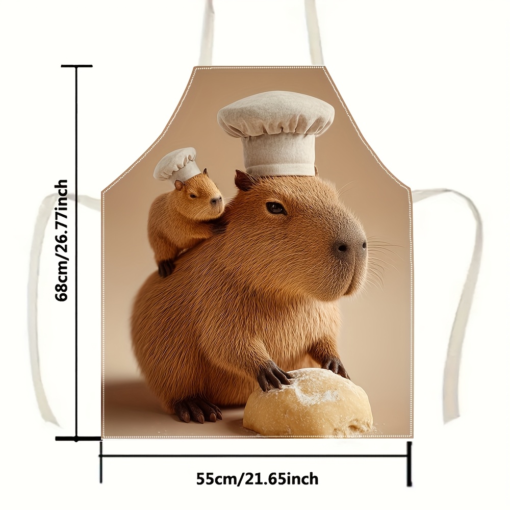 1pc Cute Capybara Chef Apron F - Kitchen Baking Ideas recensie en prijs