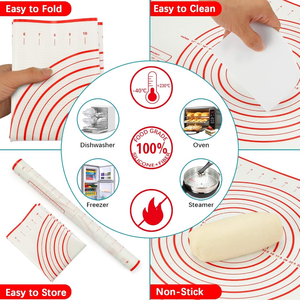 Rolling Pin Set with Thickness - Bench Scraper Dough recensie en prijs