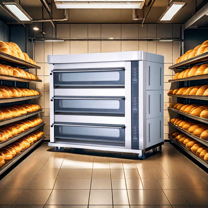 Customized 3 Deck 6 Trays Comm - Commercial Kitchen Baking Equipment recensie en prijs