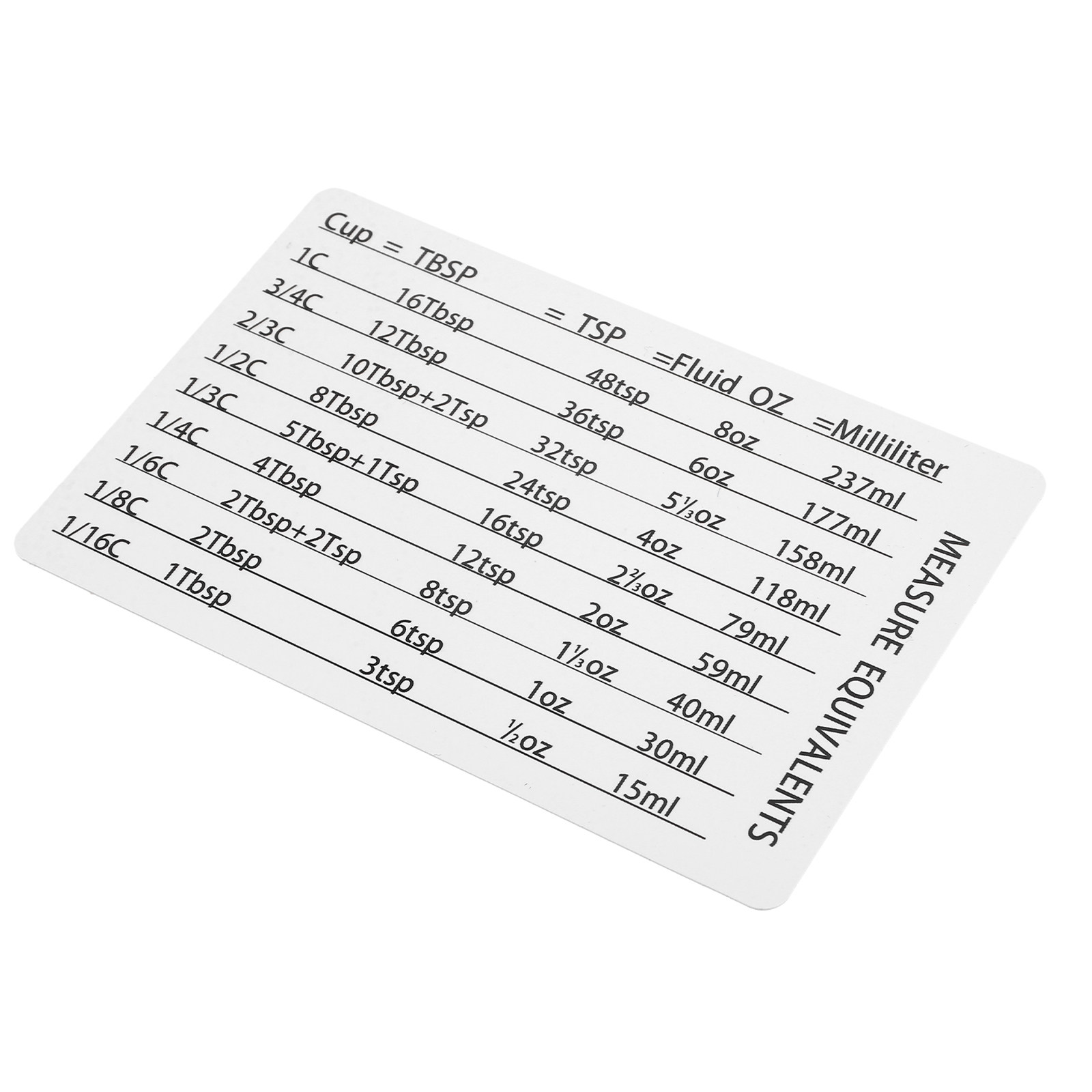 Compact Magnetic Kitchen Measu - Kitchen Baking Conversion Chart recensie en prijs