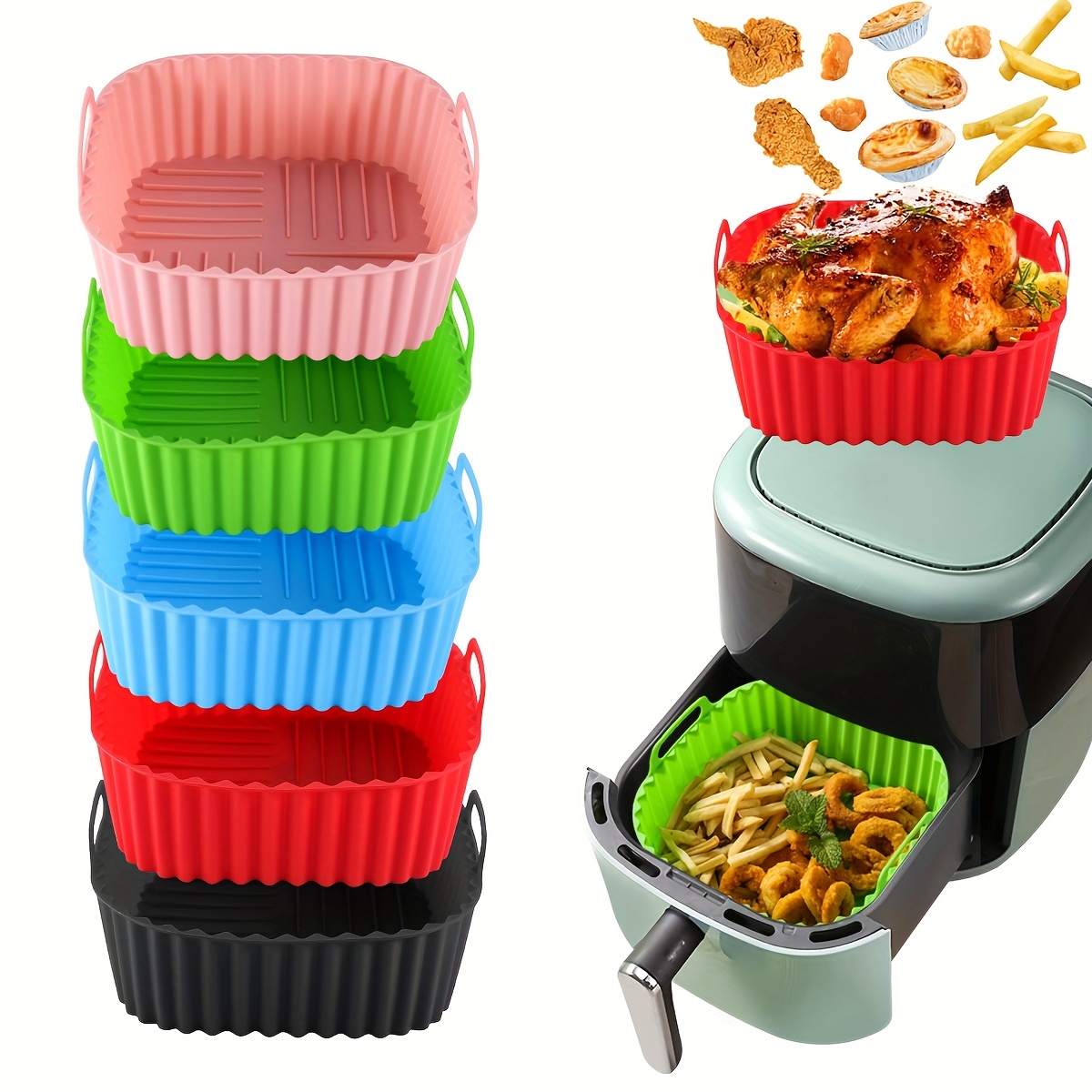 1 square silicone air fryer li - Kitchen Baking Oven recensie en prijs