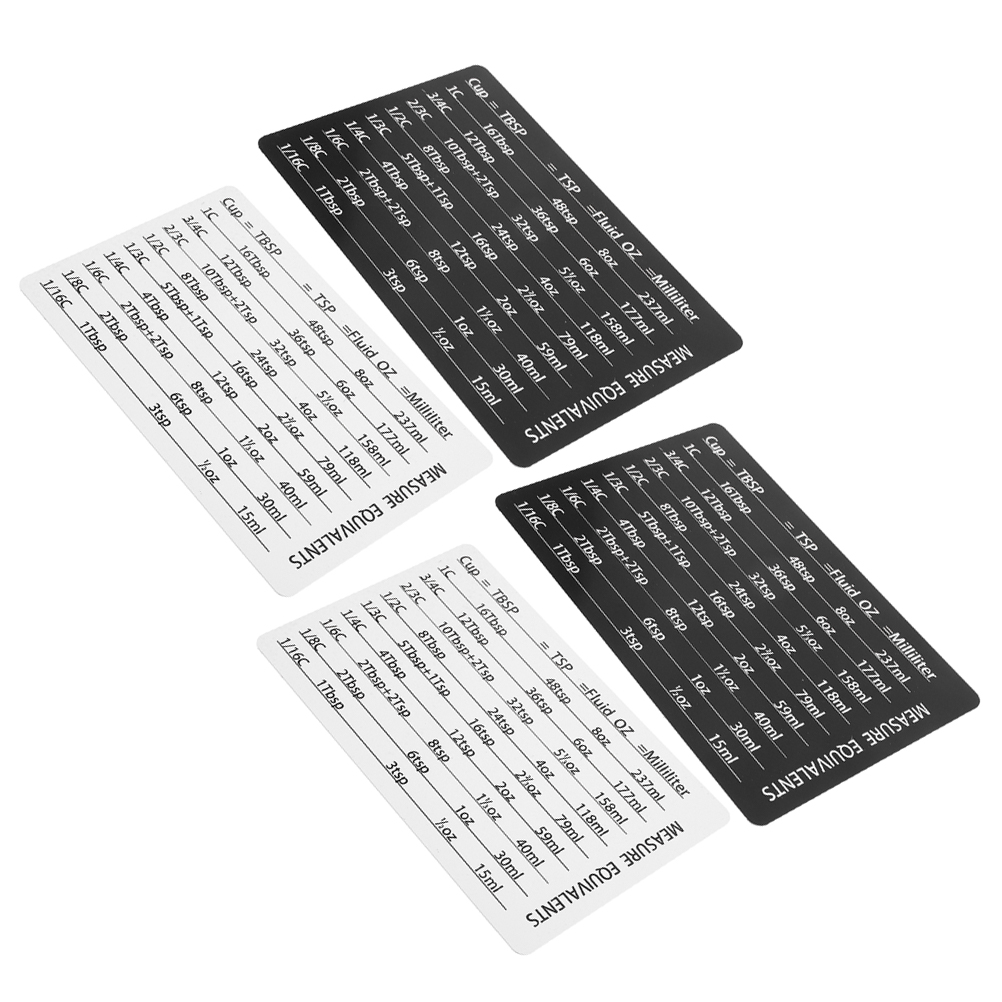 4pcs Measuring Cup Spoon Acces - Kitchen Baking Conversion Chart recensie en prijs