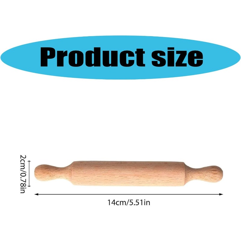 Wooden Mini Rolling Pin for Ki - Baking Kitchen Kids recensie en prijs