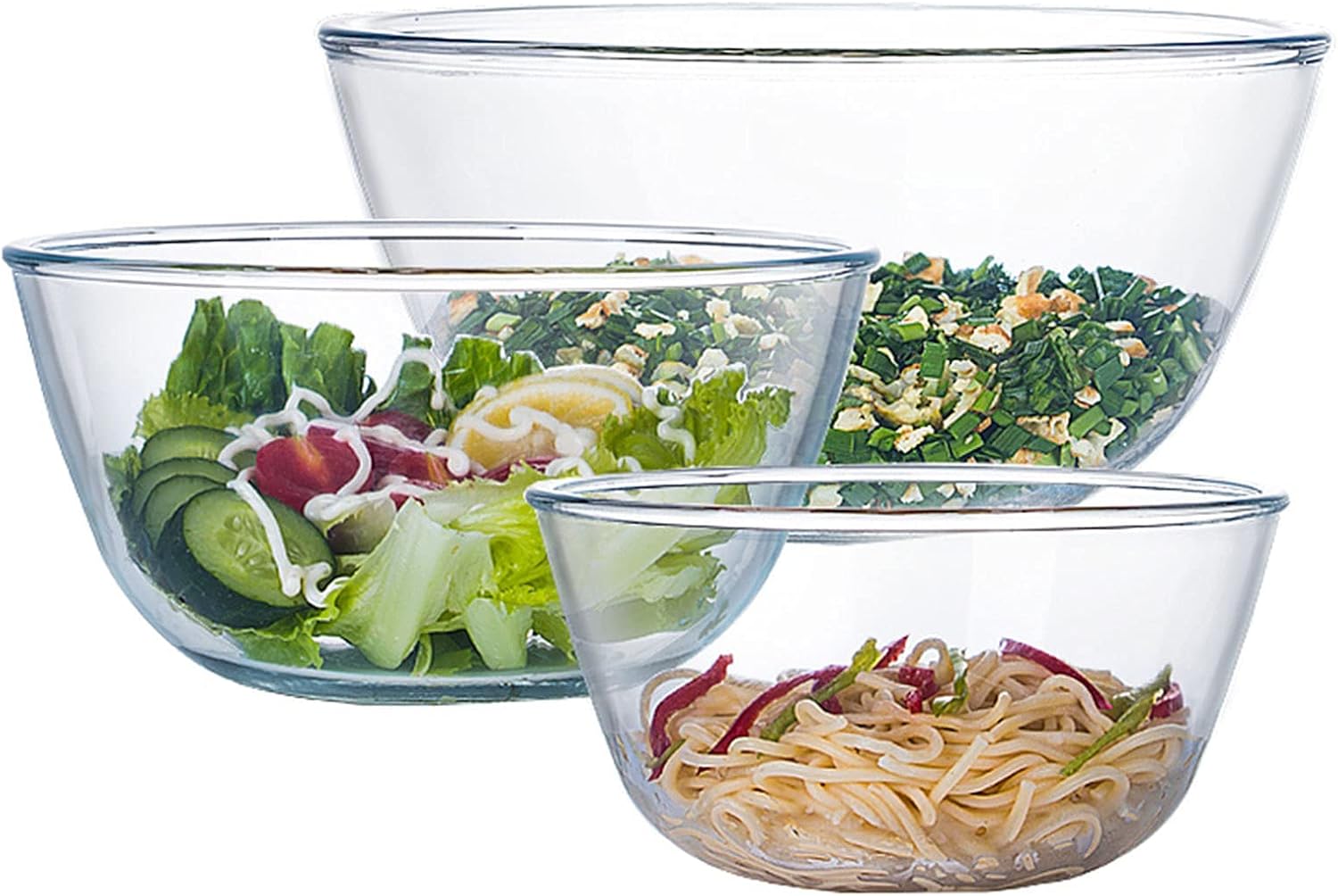 Glass Mixing Bowl Set of 3 for - Kitchen Baking Bowls recensie en prijs