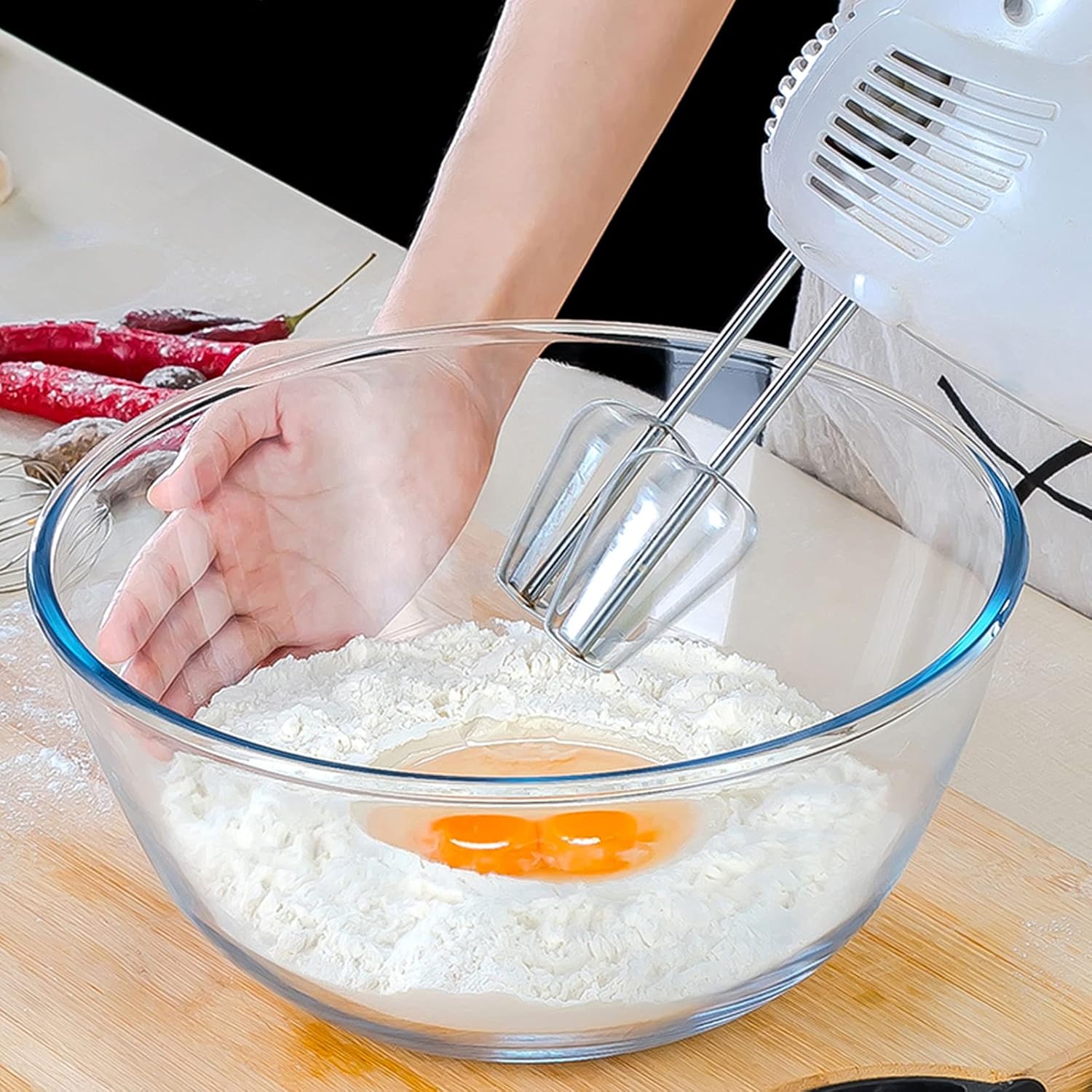 Glass Mixing Bowl Set of 3 for - Kitchen Baking Bowls recensie en prijs