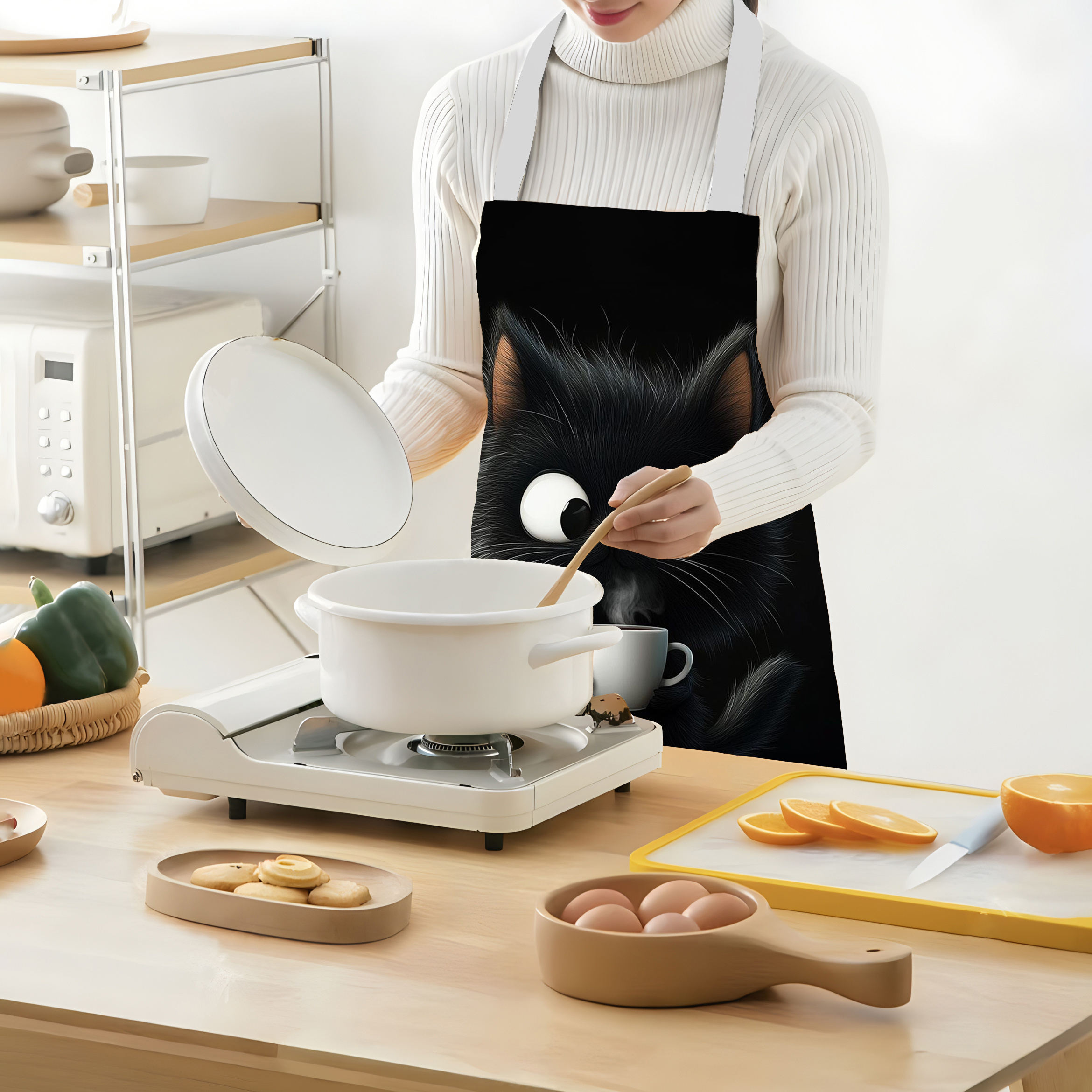 1pc Cute Black Cat with Coffee - Kitchen Baking Ideas recensie en prijs