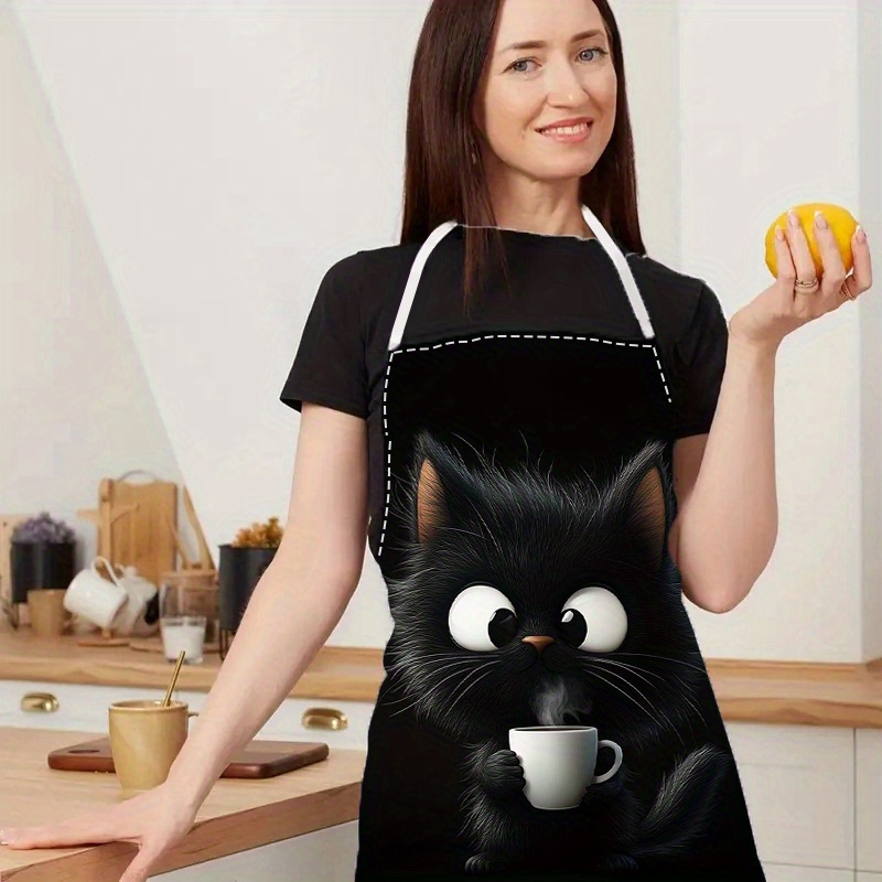 1pc Cute Black Cat with Coffee - Kitchen Baking Ideas recensie en prijs