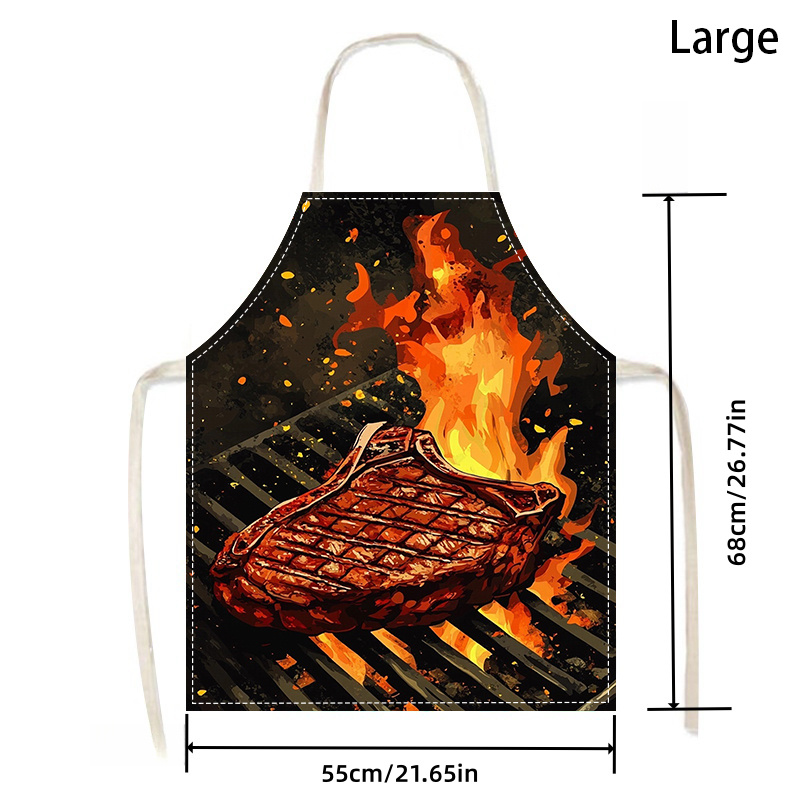 1pc BBQ Steak Apron with Flame - Kitchen Baking Ideas recensie en prijs