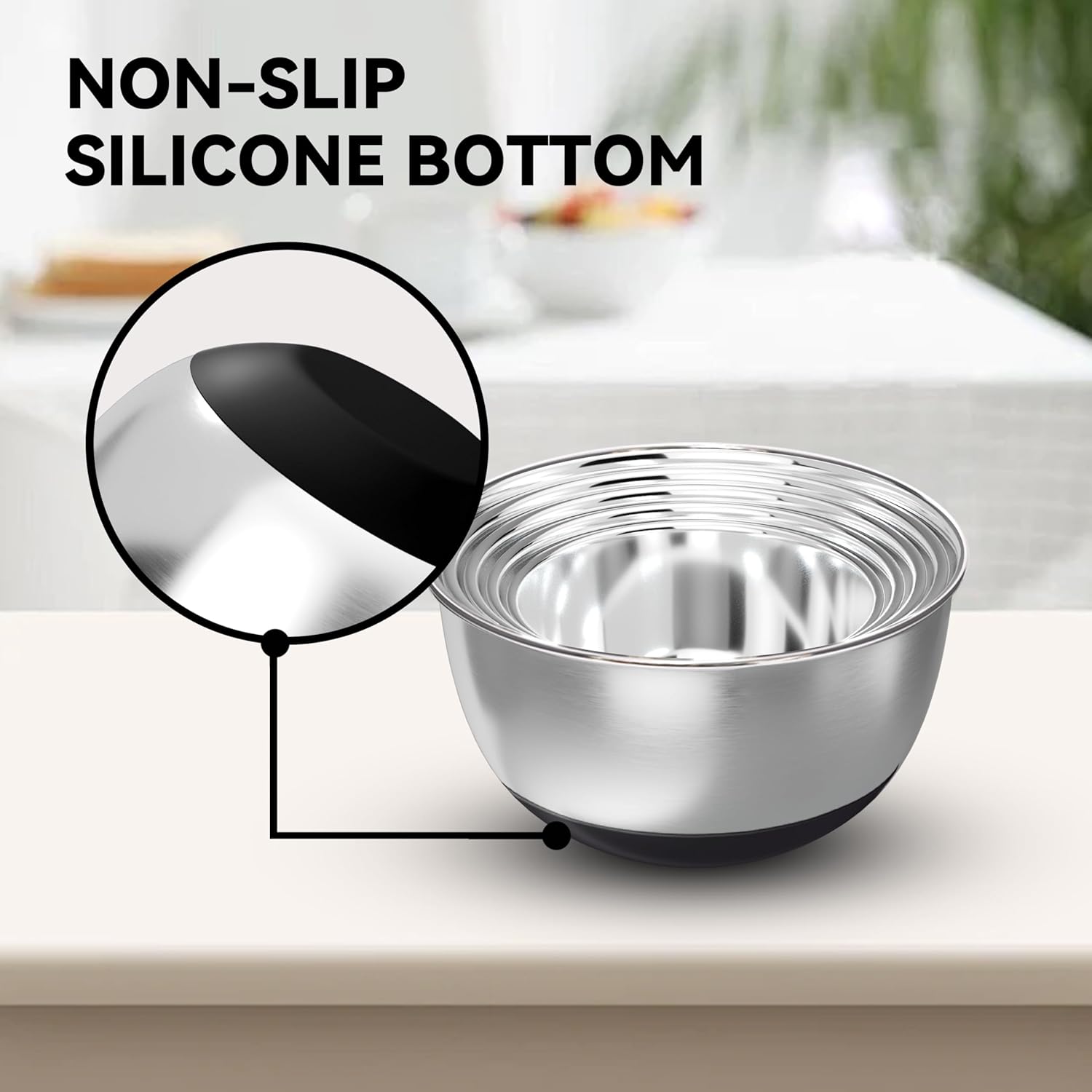 Stainless Steel Mixing Bowls w - Kitchen Baking Bowls recensie en prijs