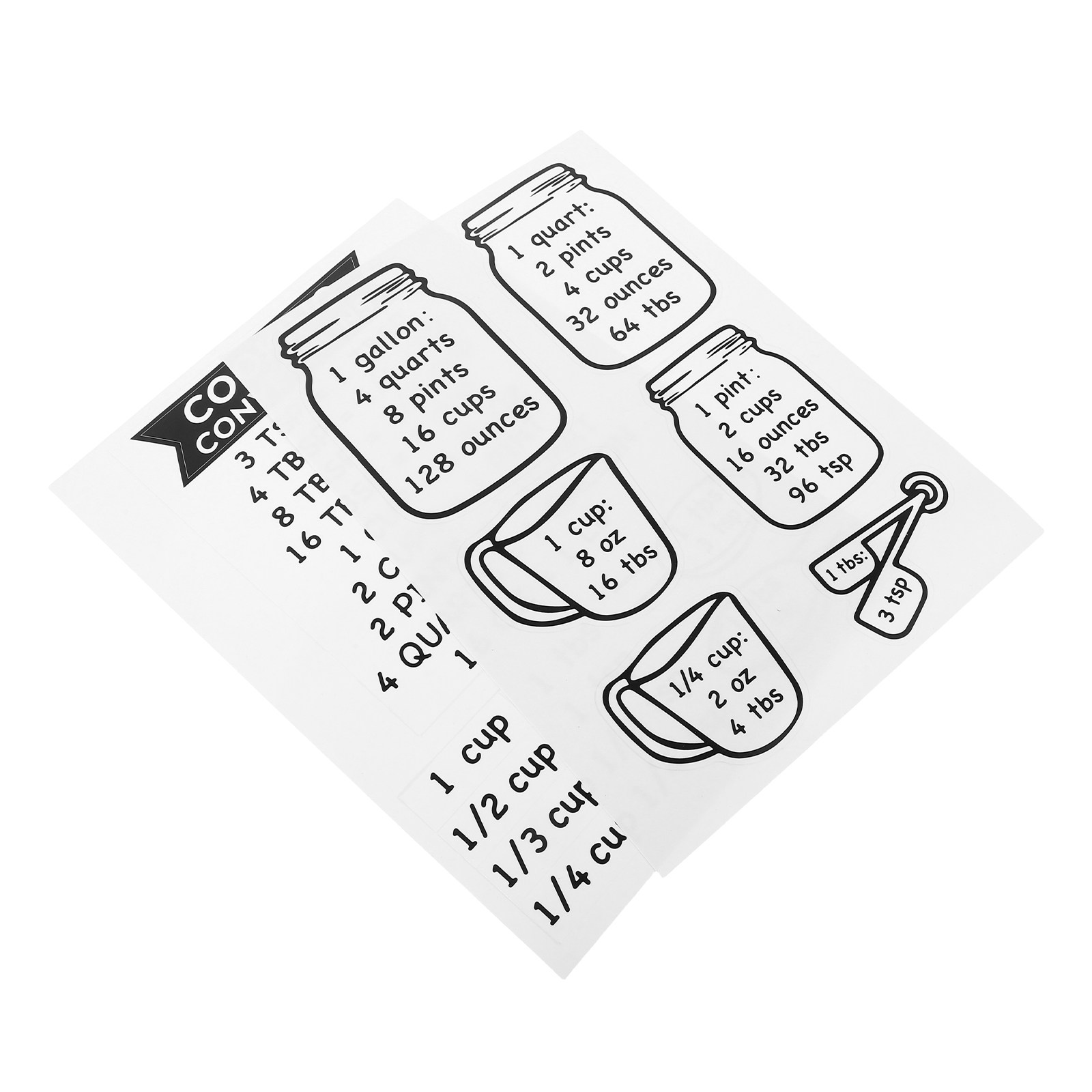 2Pcs Baking Conversion Chart S - Kitchen Baking Conversion Chart recensie en prijs