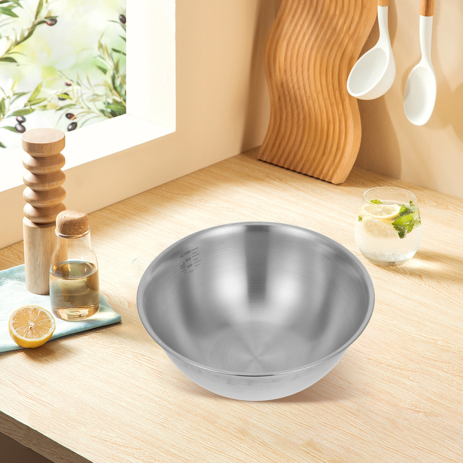 Stainless Steel Mixing Bowl 23 - Kitchen Baking Bowls recensie en prijs