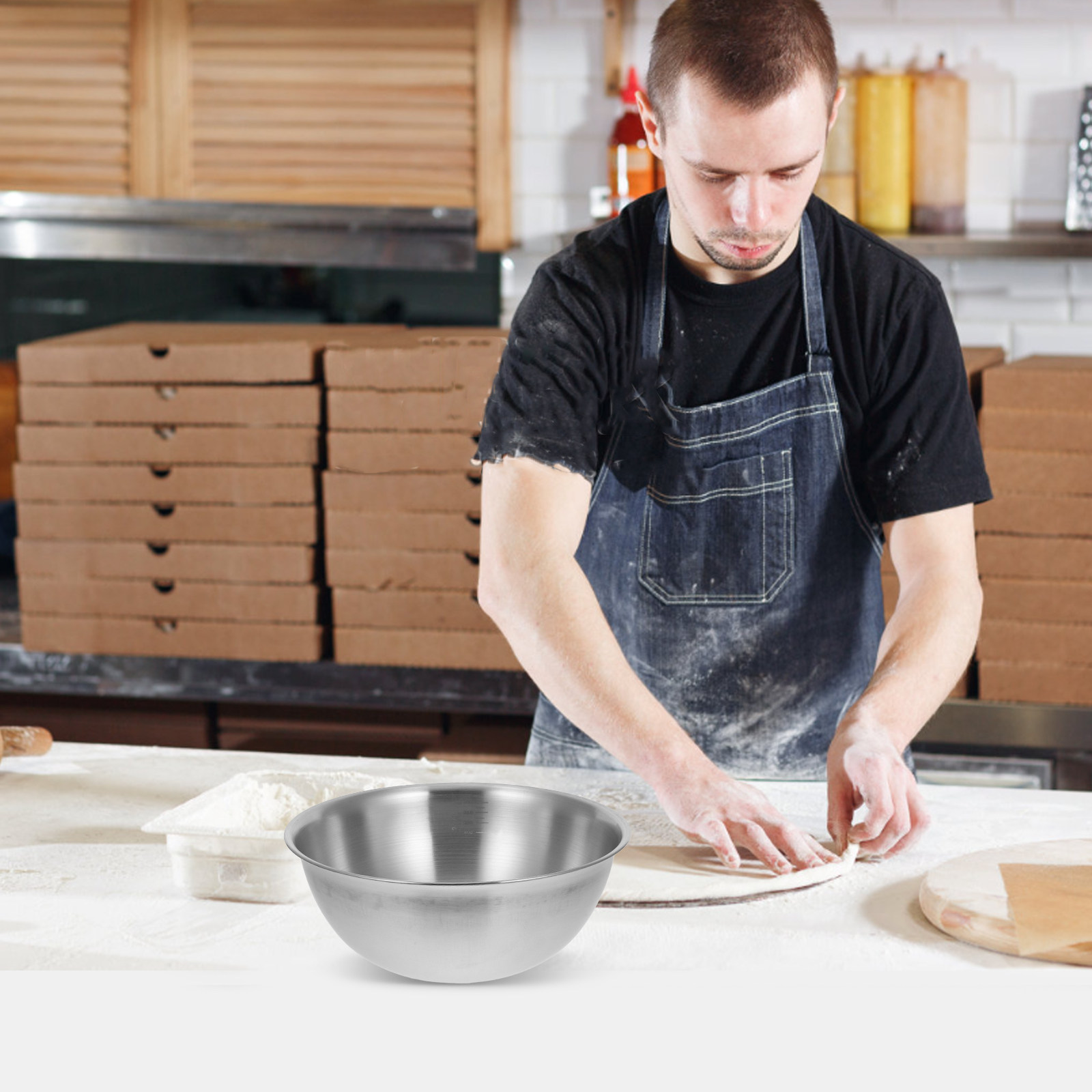 Stainless Steel Mixing Bowl 23 - Kitchen Baking Bowls recensie en prijs