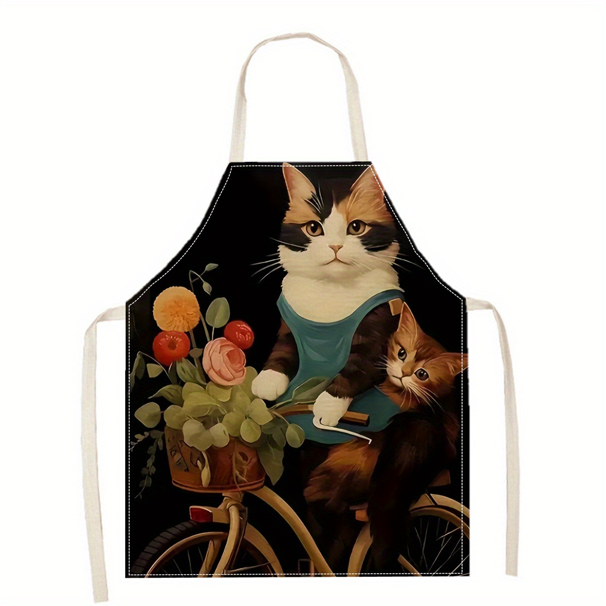 Linen Apron Funny Cat Sunglass - Kitchen Baking Ideas recensie en prijs