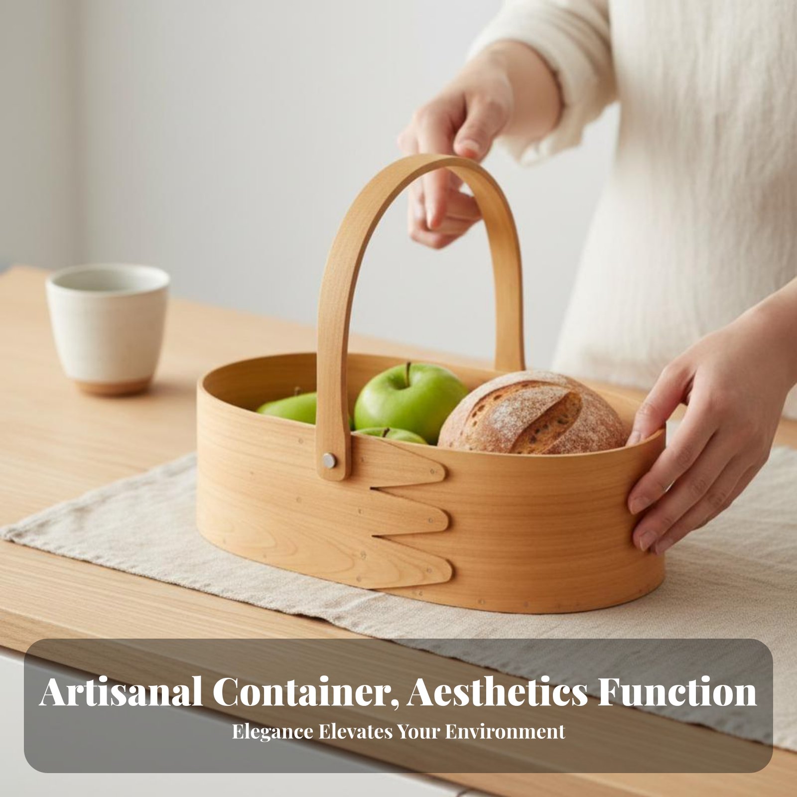 Handled Wood Chip Container Ja - Kitchen And Baking Tools recensie en prijs